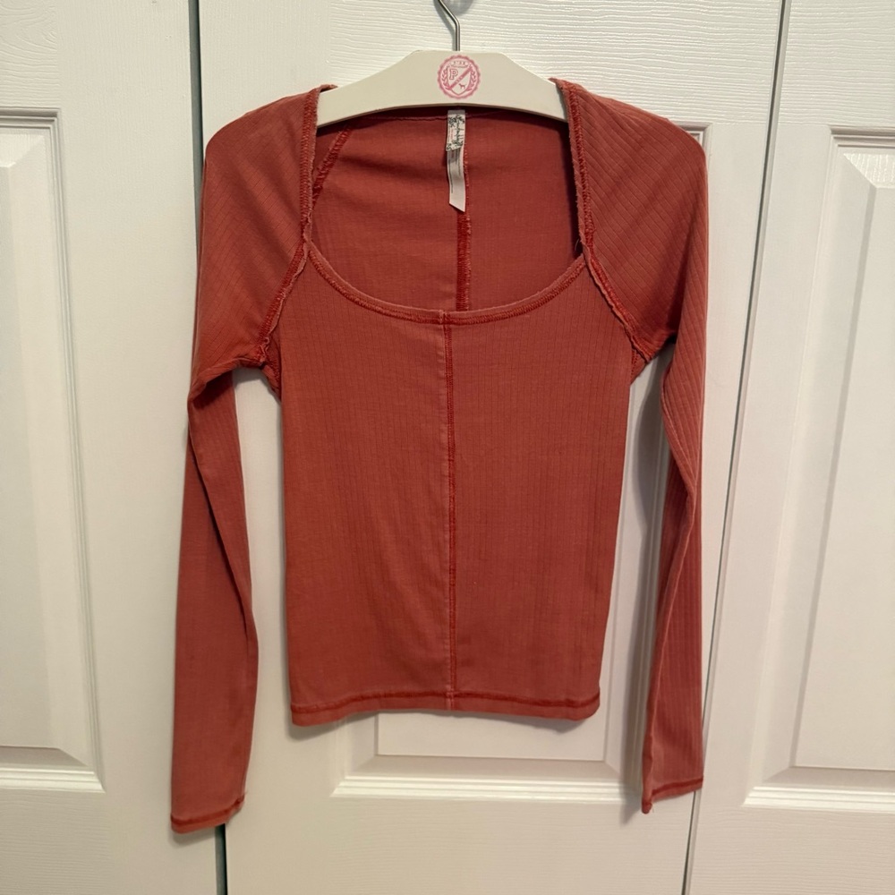 Free People Intimately Square Neck Long Sleeve - Picture 2 of 4